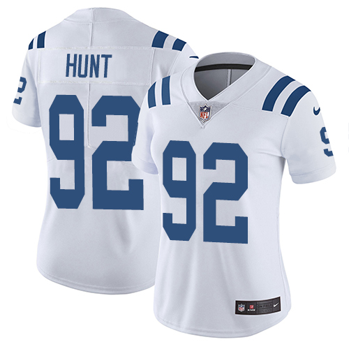 Indianapolis Colts #92 Limited Margus Hunt White Nike NFL Road Women Vapor Untouchable jerseys->youth nfl jersey->Youth Jersey